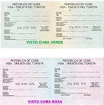 Visto per Cuba 2024 serve la targhetta Cuba di colore verde o rosa?