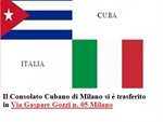 Consolato di Cuba Milano nuova sede 2019