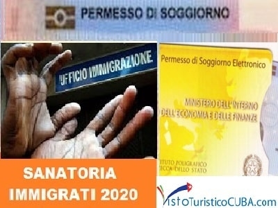 Sanatoria stranieri 2020 per regolarizzare cubani in Italia