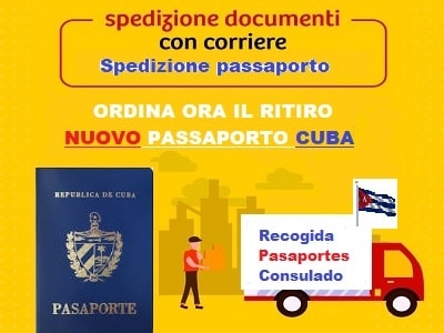 Servicios Consulares recogida pasaporte nuevo Embajadas y Consulados de Cuba Italia