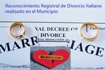 Reconocimiento Registral de divorcio italiano realizado en el Municipio