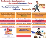 Traduzione e legalizzazione documenti italiani consolato Cuba
