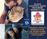 Rilascio Passaporto cubano per figlio minore residente a Cuba 