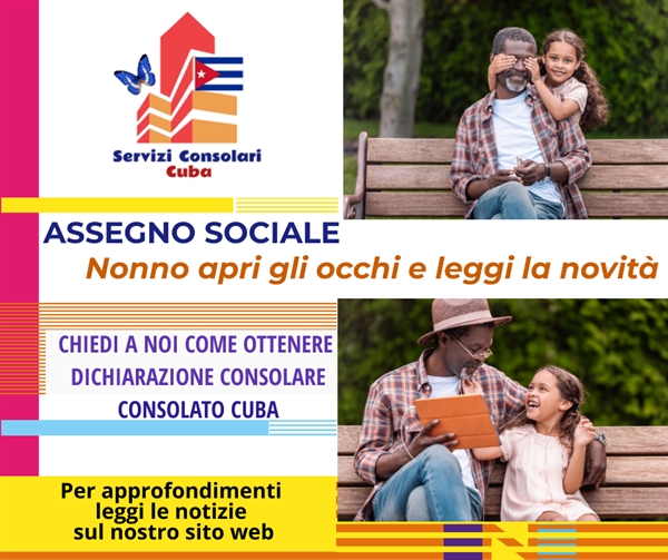 Pensione sociale per cubani con reddito basso residenti in Italia