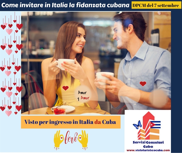 Visti per coppie di fatto ambasciata Italiana Cuba DPCM 07/09/2020