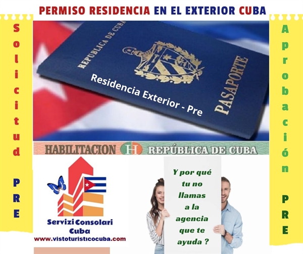 Solicitud Residencia en el Exterior Pre por ciudadanos cubanos 