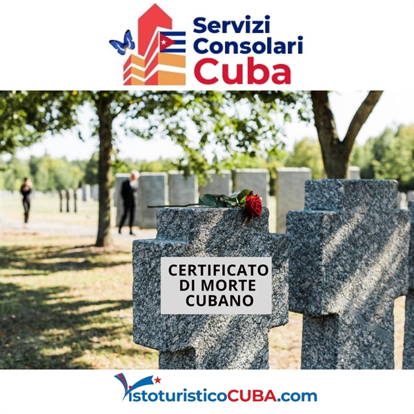 Come richiedere certificato di morte cubano Estado Civil Cuba