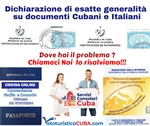 Dichiarazione di esatte generalità consolato cubano in Italia