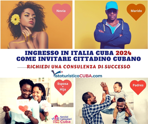 Ingresso in Italia da Cuba 2024 come invitare cittadino cubano?