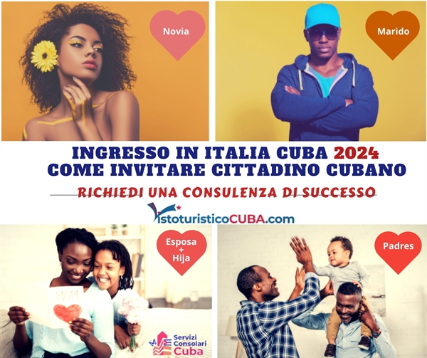 Ingresso in Italia da Cuba 2022 come invitare cittadino cubano?