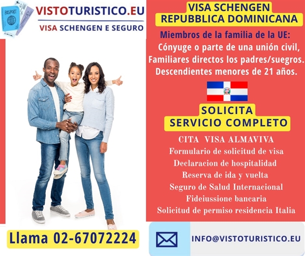 Como obtener Visa familiare embajada italiana en Republica dominicana