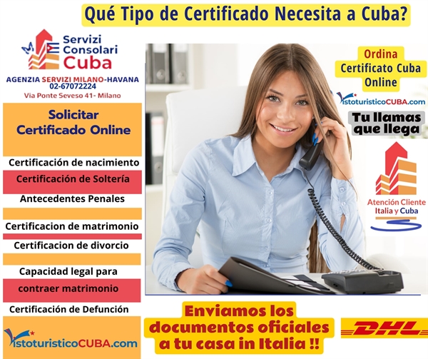 Solicitud certificado nacimiento cubano por renovación pasaporte