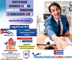 Embajada italiana Cuba legalizaciòn certificado divorcio cubano