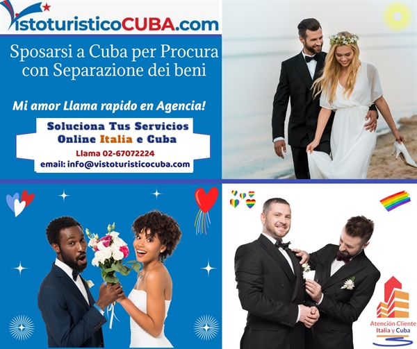 Sposarsi a cuba con separazione dei beni quanto costa?