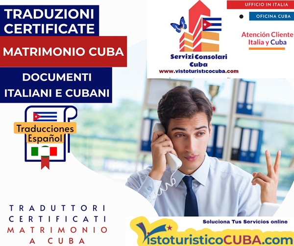 Traduzione in spagnolo certificati per matrimonio a Cuba