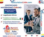 Ambasciata Italiana Cuba legalizzazione matrimonio cubano 