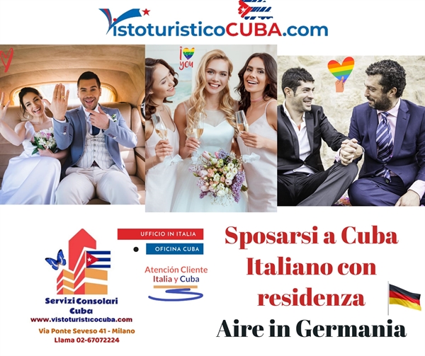 Matrimonio a cuba con italiano residente in Germania