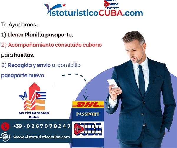 Agencia Renovación Pasaporte consulado cubano Milano