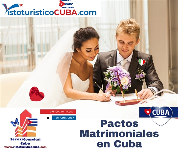 Pactos matrimoniales en Cuba para matrimonio con extranjero