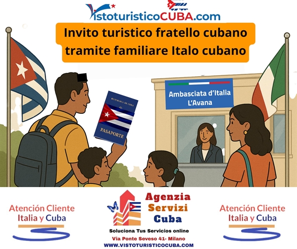 Invito per visto turistico da Cuba fratello, nipote e zii