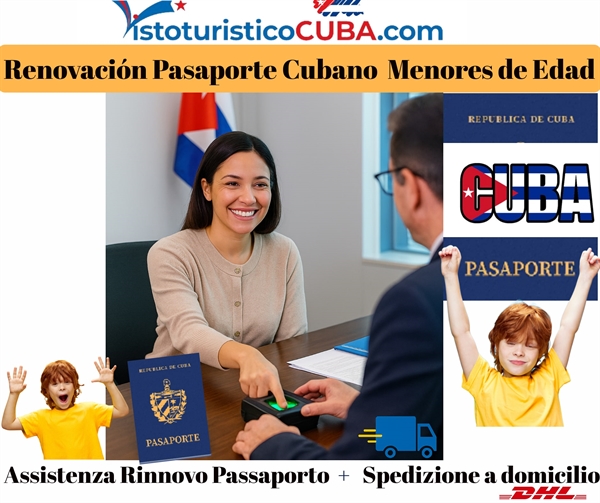 Renovación pasaporte cubano para Menores de Edad  