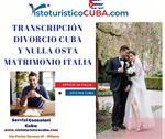 Transcripción Divorcio Cuba y Nulla Osta casamiento Italia