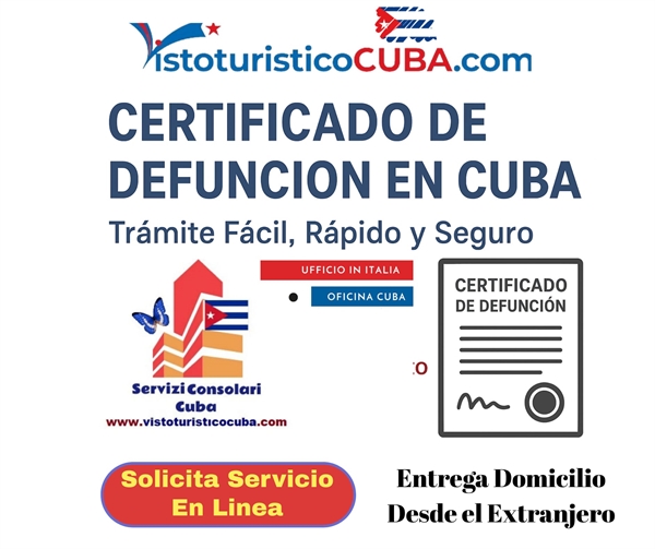 Solicitar certificado de defunción cubano con legalización