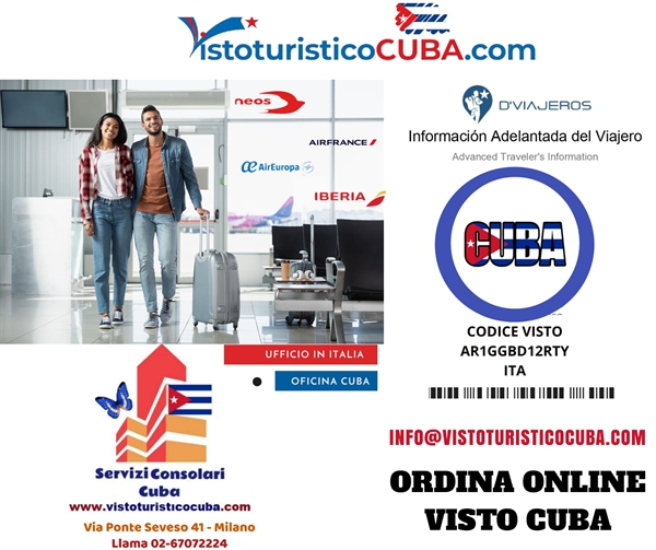 Visto Cuba Urgente Online per Voli cuba