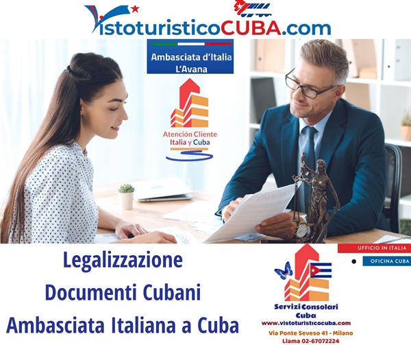 Legalizzazione documenti cubani Ambasciata italiana a Cuba