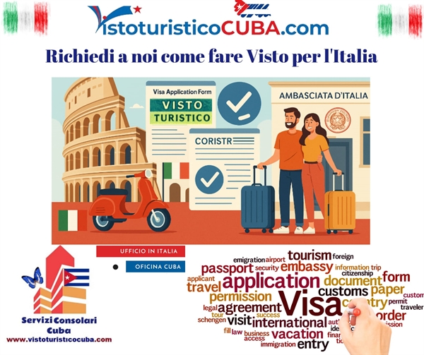 Visto turistico per invito in Italia familiare cubano