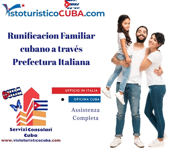 Reunificación familiar para cubano Prefectura italiana