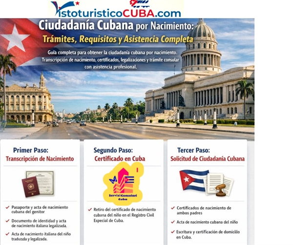 Cómo obtener la ciudadanía cubana para hijos de cubanos