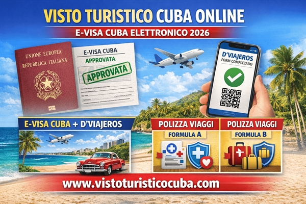 Consolato cubano Visto Cuba elettronico per italiani