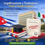 Legalizzazione Titoli di Studio Cubani ambasciata italiana