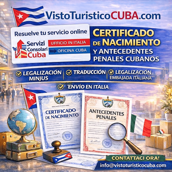 Cómo pedir online Certificado Nacimiento y Penales Cubanos