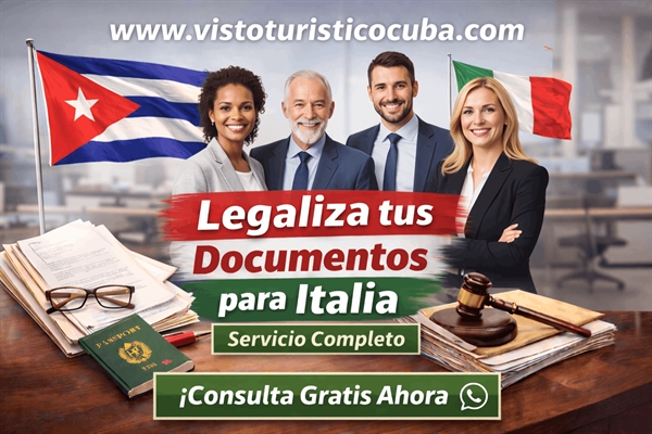 Legalización de documentos para Embajada Italiana en Cuba