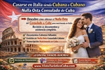 Matrimonio en Italia entre ciudadano italiano y cubano