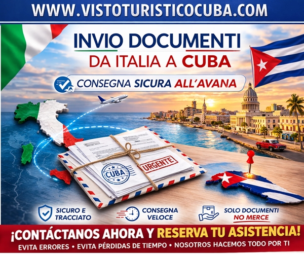 Spedizione documenti a Cuba da Italia