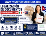 Legalización consulado cubano documentos italianos