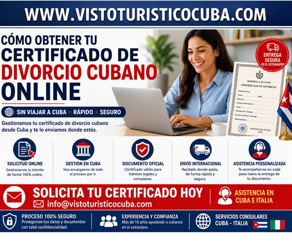 Cómo obtener en linea un certificado de divorcio cubano