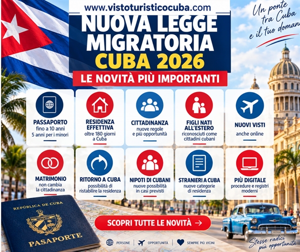 Nuova Legge Migratoria Cuba 2026: cosa cambia dal 1 novembre