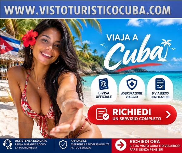 E-Visa Cuba ufficiale visto turistico per italiani
