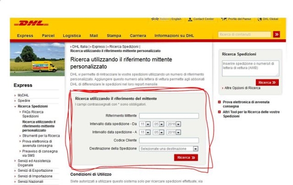 Per la spedizione tramite corriere del visto e assicurazione  per Cuba come faccio a rintracciarla la mia spedizione ?